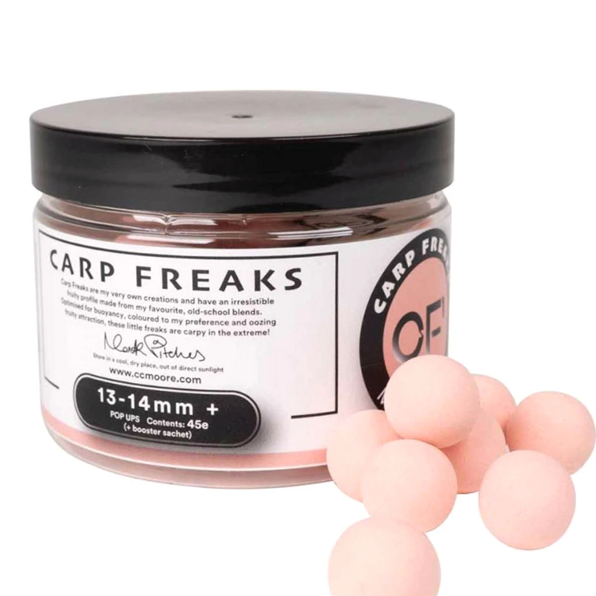 Cc Moore Carp Freaks + Pop Ups Pink 13/14mm 1 Cc Moore Carp Freaks + Pop Ups Pink 13/14mm