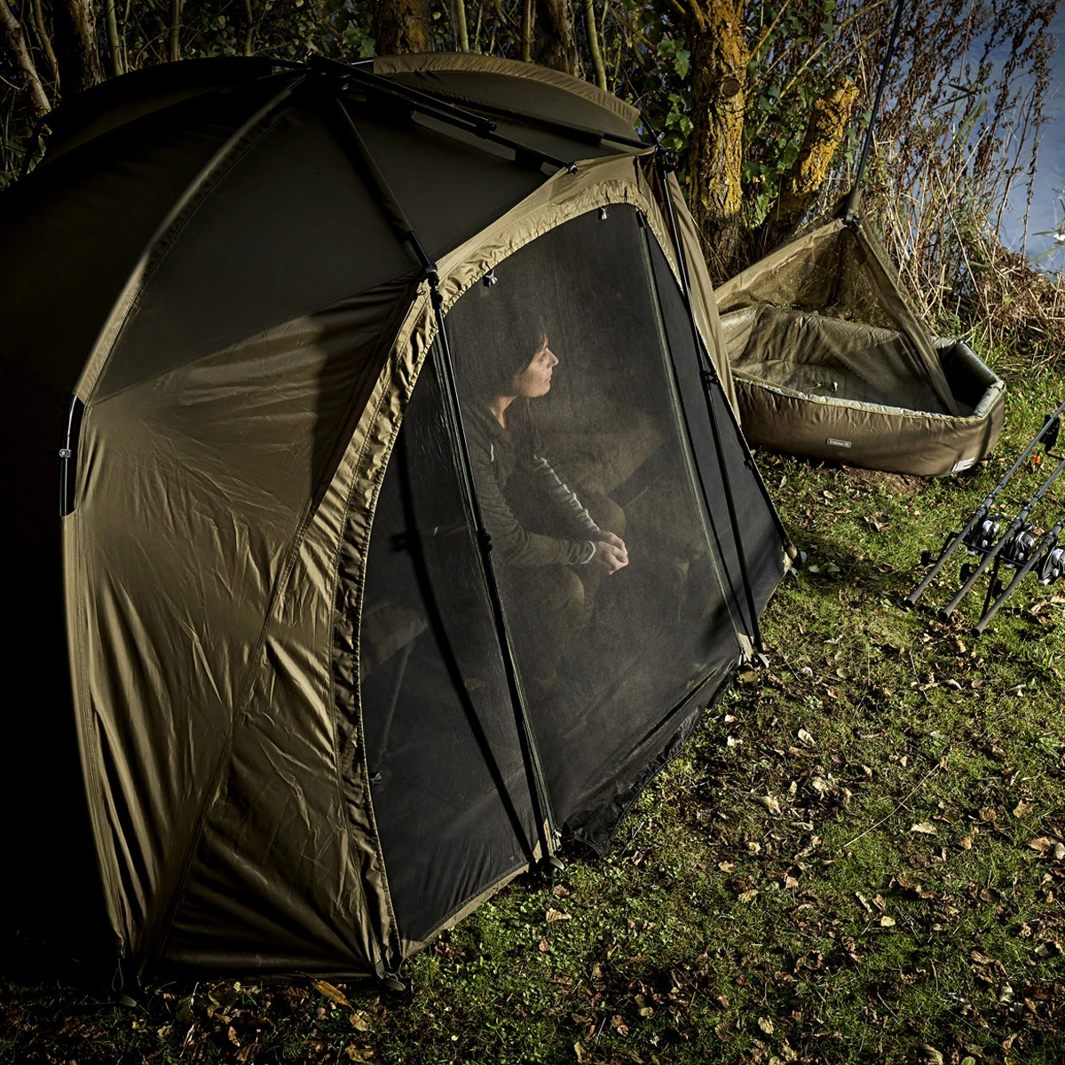 Trakker Tempest Brolly 100T Insect Panel 2 Trakker Tempest Brolly 100T Insect Panel - Afbeelding 2